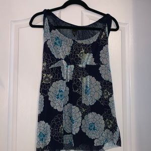 NY&COMPANY sleeveless floral tie back top,XL